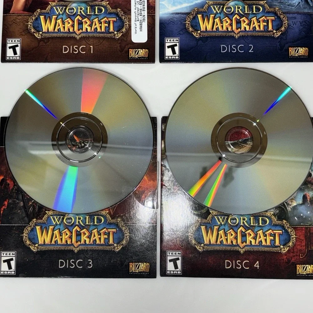 World of Warcraft PC Game Expansion Lot Plus Manual Books